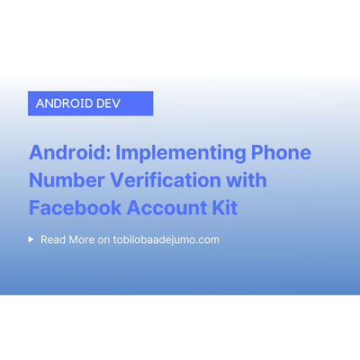 Android: Implementing Phone Number Verification with Facebook Account Kit